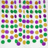 Decor365 Gold Purple Green Mardi Gras Decorations Glitter Dot Mardi Gras Garland Decor Circle Streamers Fat Tuesday Banner Carnival Themed Backdro...