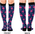 1 Pair Pink Flamingo Compression Socks 20-30mmHg Knee High Women Socks Tube Athletic Stockings for Men Sport Soccer Running Cycling Medical Nurse ...