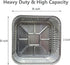 10pack- 8 x 8 Aluminum foil Pans Disposable Heavy Duty Square baking Cake Pans, Cooking Tins Homemade Breads Oven Pans,Foil Pans, Baking cake Pans...