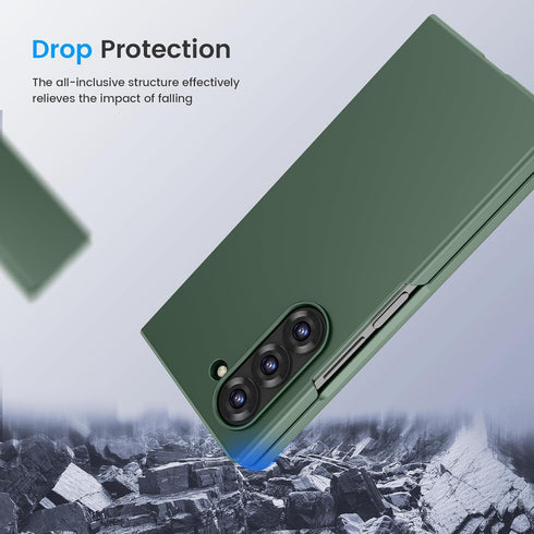 Ruky for Galaxy Z Fold 6 Case with Built-in Screen Protector, Full Body Protective & Hard PC & Ultra-Thin Shockproof Phone Case for Samsung Z Fold...