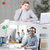 Acrylic Monitor Stand Riser Clear Laptop Stand for Desk Acrylic Monitor Riser for Desk Accessories Aesthetic Laptop Riser Clear Computer Stand Whi...
