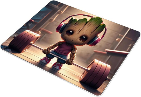 Mouse pad, Anime Game Cute Mouse Pads, Beige Square Waterproof Anti-Slip Rubber Base mousepads for Gaming Office Laptop PC Men Women, 9.5x7.9x0.1 ...