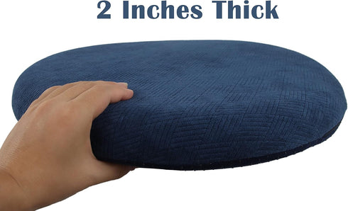 Sigmat Memory Foam Seat Cushion Anti-slip Soft Round Stool Cushion Chair Pad 16 Inch Camel...