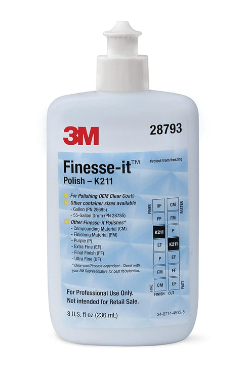 3M 28793 Finesse-It K211 Polish, 8 oz, White...