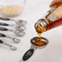 Magnetic Measuring Spoons Set of 5 Stainless Steel Dual Sided Stackable Teaspoon for Measuring Dry and Liquid Ingredients...