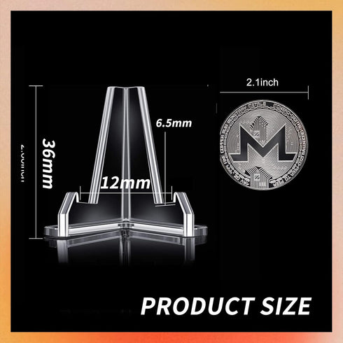 10Pcs Acrylic Card Stands for Sports Cards Mini Easel Holder Baseball Sports Trading Graded Card Stand for Displaying Pocket Graded Card Coin Disp...