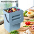 LALASTAR Compost Bin Kitchen, Small Compost Bin for Kitchen, Countertop Compost Bucket with Lid, Odorless Hanging Trash Can for RV/Office/Dog, Min...