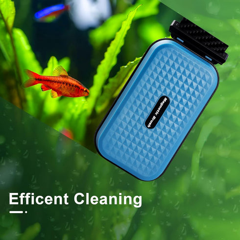 Magnetic Aquarium Algae Scraper, Fish Tank Glass Cleaner Brush, Floating Algae Magnet Cleaning Tool Scrubber Brush Algae Remover for Aquarium Scru...