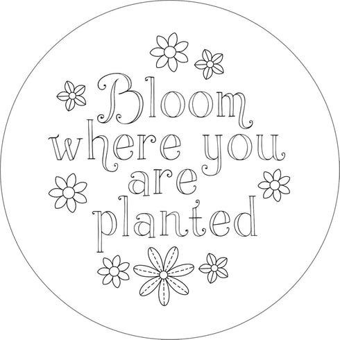 Blooms & Succulents Embroidery Pattern Transfers (set of 10 hoop designs!)...