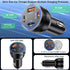 65W 4-Port USB C Car Charger Fast Charging,iPhone 15/15 Pro Max Car Charger Adapter,PD&QC3.0 Super Fast Type C Car Charger with 6FT USB C to C Cab...