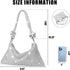 Kmise Rhinestone Sparkly Purse Silver Purse for Women Evening Clutch Bag for Prom Party Wedding Engagement...