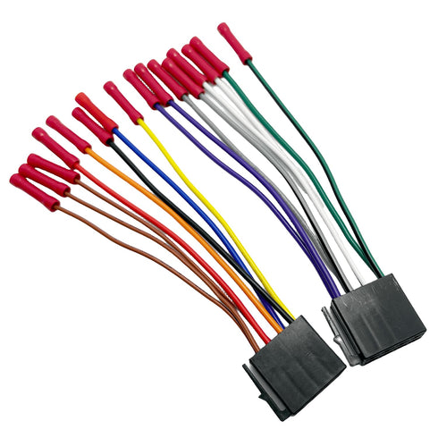 ISO Car Radio Wiring Harness Connector, Radio Power Speakers Wiring Adapter for Car Stereo, Radio Harness Adapter Replacement for Boss Jenson Lead...