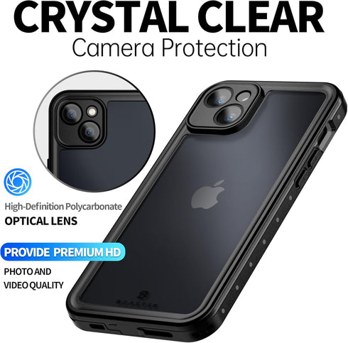 BEASTEK Waterproof iPhone 14 Case Shockproof Dustproof IP68 Underwater, NRE Series with Built-in Screen Protector Full Body Anti-Scratch Cover for...