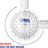 ASA TECHMED 3 Pcs Goniometer Set, 12, 8, 6 Inch Medical Spinal Goniometer Angle Protractor Angle Ruler...