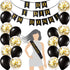 Divorce Party Decorations Kit | 10 Divorce Photo Booth Props | "I Do I Did I'm Done!" Banner | Divorcee Sash | 10 Gold Confetti Balloons and 10 Bl...