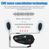 EJEAS Q2 Motorcycle Helmet Bluetooth Intercom, Motorcycle Bluetooth 5.1 Headset with Stereo Sound Effect and Quick Pairing Function for 2 Riders T...