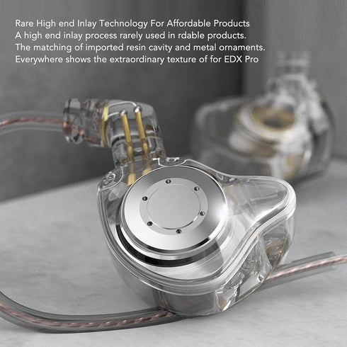 Yunseity EDX PRO Wired Earbuds, Stereo Clear Sound in Ear Headphones, 3.5mm Jack Plug Noise Isolating Headphones for Phones and Laptops, No Mic (T...