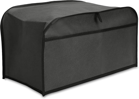 kwmobile Cover Compatible with 4 Slice Toaster - Plastic Case for Bread Toaster Machine- Dark Grey...