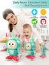 Crawling Rabbit Baby Toy Gifts, Infant Tummy Time Toys, Cute Dancing Walking Moving Babies Sensory Induction Rabbit with Light Up Music for 0-6 6-...