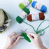 12 Acrylic Yarn Skeins Mini Craft Yarn, 12 Colors Starter Crochet Bulk Yarn for Child, Adult Knitting Crochet Crafts (12 x 15g)......