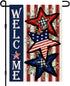 Independence Day 4th of July Garden Flag Burlap 12x18 Inch Double Sided, Patriotic American Stars and Stripes Yard Outdoor Decor DF304...