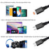 [2024 Upgraded 2 Pack Multi Retractable Charging Cable, 3 in 1 USB Charging Cable with USB C/Micro USB/Phone Port, 3.3FT Charging Cable for Phone ...