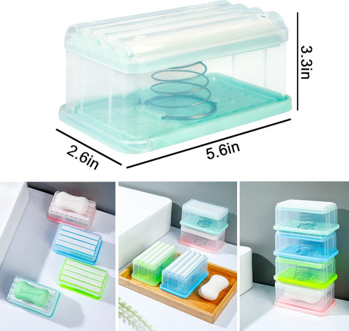 LELEMON Soap Dish with Drain Multifunctional Soap Dish Soap Cleaning Storage Foaming Box for Home Bathroom Kitchen Keep Soap Dry& Easy to Clean...