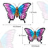 MUMTOP Metal Butterfly Wall Decor - 2 Pack Butterflies Wall Sculpture Hanging Wall Art for Indoor Outdoor Home Living Room Office Yard Garden...