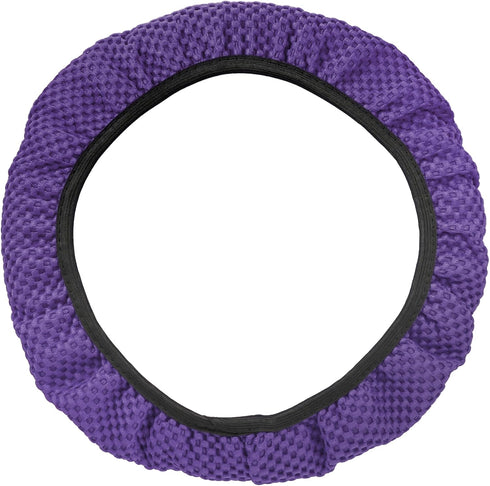 X AUTOHAUX Steering Wheel Cover Universal Elastic Stretch Antislip Breathable Microfiber Ice Silk Interior Trim Wheel Protector for Car Truck SUV ...