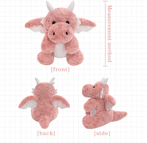 Little Flying Dragon - Cute Stuffed Animal Plush Toy - Adorable Soft Dragons Toy Plushies and Gifts - Perfect Present for Kids (Pink,7.87in/20cm)...