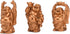 BRABUD 6pcs Resin Statue Laughing Buddha Statue Lucky Happy Buddha Figurines Feng Shui Decoration (2.5'' Gold)...