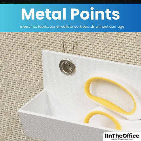 1InTheOffice Panel Wall Wire Hooks, Wall Hooks for Fabric Panel Cubicle Hooks, Silver, 50 Pack...