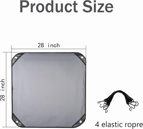 All-Season Mesh Air Conditioner Cover, Outdoor Outdoor Defense Mesh Air Conditioner Cover, Use Elastic Cord to Prevent Debris Remaining, Waterproo...