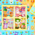 Cute Kawaii Cartoon Stickers Set -Transparent PET Scrapbook Sticker Decorative Decal for Bullet Journaling,DIY Arts Crafts,Album,Planners,Junk Jou...