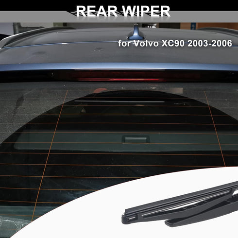 Rear Wiper Arm Blade for Vol-vo XC90 2003-2006# 8659502 30649040 Back Windshield Window Wiper Set...