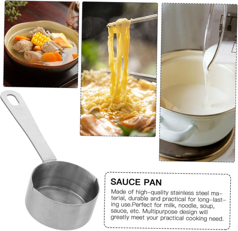 1pc Saucepan Noodle Pot Small Sauce Pot Sauce Pan with Pour Spout Milk Pot Tiny Cooking Pot Copper Sauce Pot Butter Melter Butter Pot Candy Small ...