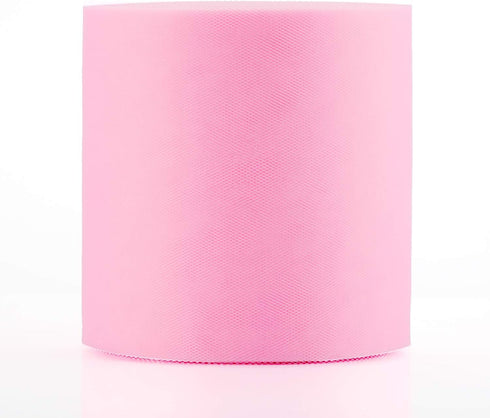 Tulle Fabric Roll, 6” by 200 Yards (600FT) Tulle Organza Fabric Spool for DIY Tutu Skirt Baby Shower Decor Wedding Backdrop Crafts Birthday Party ...