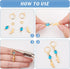 UNICRAFTALE 50pcs Lever Back Earrings Stainless Steel Leverback Earring Hoop Earring with Loop Golden Leverback Earwire Findings for DIY Jewelry M...