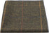 King & Priory Luxury Dark Olive Green Herringbone Check Pocket Square, Handkerchief, Tweed...