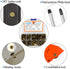 90 Sets Chicago Screws Assorted Kit 6 Sizes Bronze Leather Rivets 3/16(5mm) Screw Rivets Phillip Head Book Binding Posts Nail Rivet Chicago Bolts ...