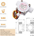 DIGITEN G3/8 Water Flow Sensor Witch, Hall Effect Flowmeter Liquid Fluid Meter Sensor Switch Flowmeter Meter 0.3-10L/min...