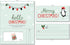 Holiday Card | Zip-Open Money Holder w/Clear Plastic Window for Cash, Check, & Gift Card (Penguin - Hello Christmas)...