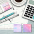 720 Pieces Watercolor Sticky Notes 12 Pads 2.8 x 2.8 Inches Self Stick Note Pads Cute Funny Self Adhesive Memo Post Notes for Office School Home S...