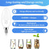 Brightever Candelabra 40W Equivalent LED Light Bulbs, 4W Candle Light Bulbs with Small E12 Base, Daylight White 5000K Ceiling Fan Lightbulbs, Type...