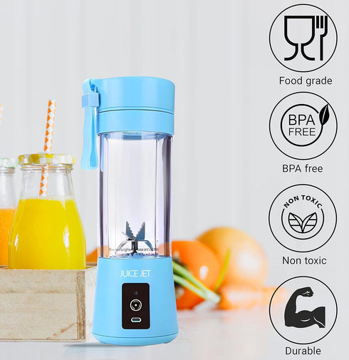 Portable Blender, Mixer, USB Rechargeble, Personal Blender, Handheld Blender, Travel, Gym, Home, Outdoor, Office (Blue)...