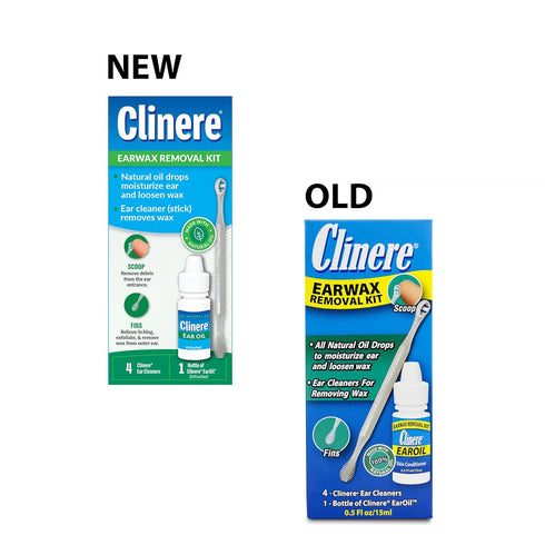 Clinere Ear Oil Conditioner & Ear Cleaners Cleaning Care Kit, 1 Ea, 1count, 4 Ear Tips...