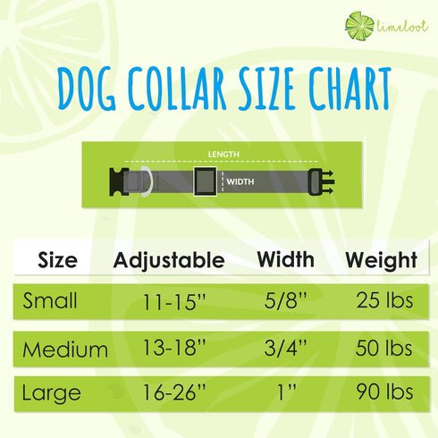 Limeloot Sharks Dog Collar, Summer Themed Dog Collar for Male and Female Dogs, Medium...
