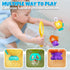 Baby Bath Toys for Kids Ages 1-3, Magnetic Fishing Games with Floating Bathtub Wind-Up Toys & Fishing Net, Fishing Rod Water Pool Toys for Toddler...