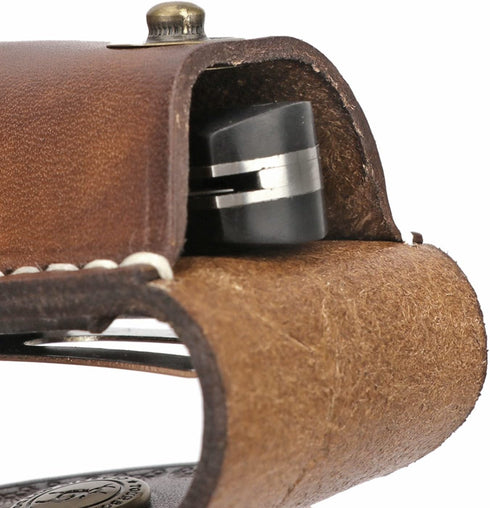 Tourbon EDC Leather Pocket Folding Knife Sheath Carrier Holster Flashlight Holder Case Wine Bottle Opener for Belt...