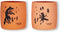 modern-twist Sip Set, Food-Grade Silicone, Waterproof, Dishwasher, Freezer Safe, Reusable Cups – Orange Fox Family, Pack of 2...